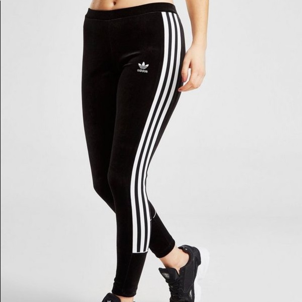 ADIDAS VELVET/VELOUR LEGGINGS NWOT!